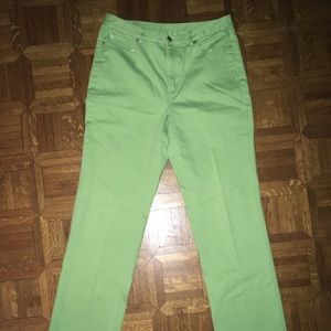 Talbots Green Denim Jeans size 12